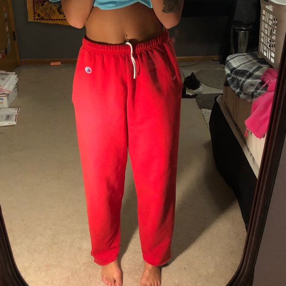 Champion Pants - Champion sweats with words on the butt